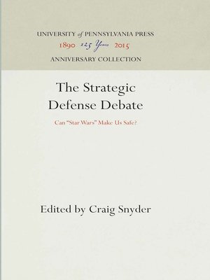 cover image of The Strategic Defense Debate